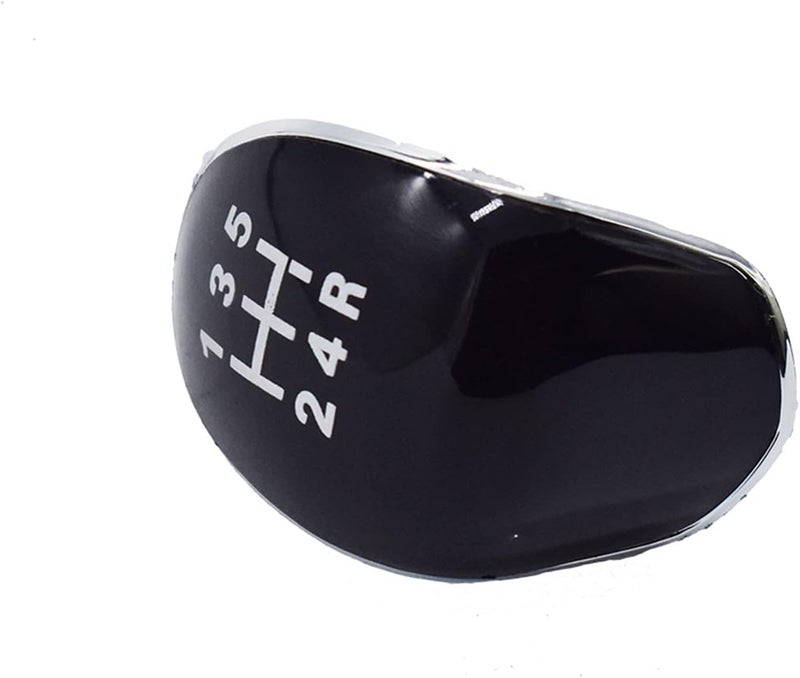 QASULER 5 Speed Chrome Gear Shift Knob Cover - Image 1