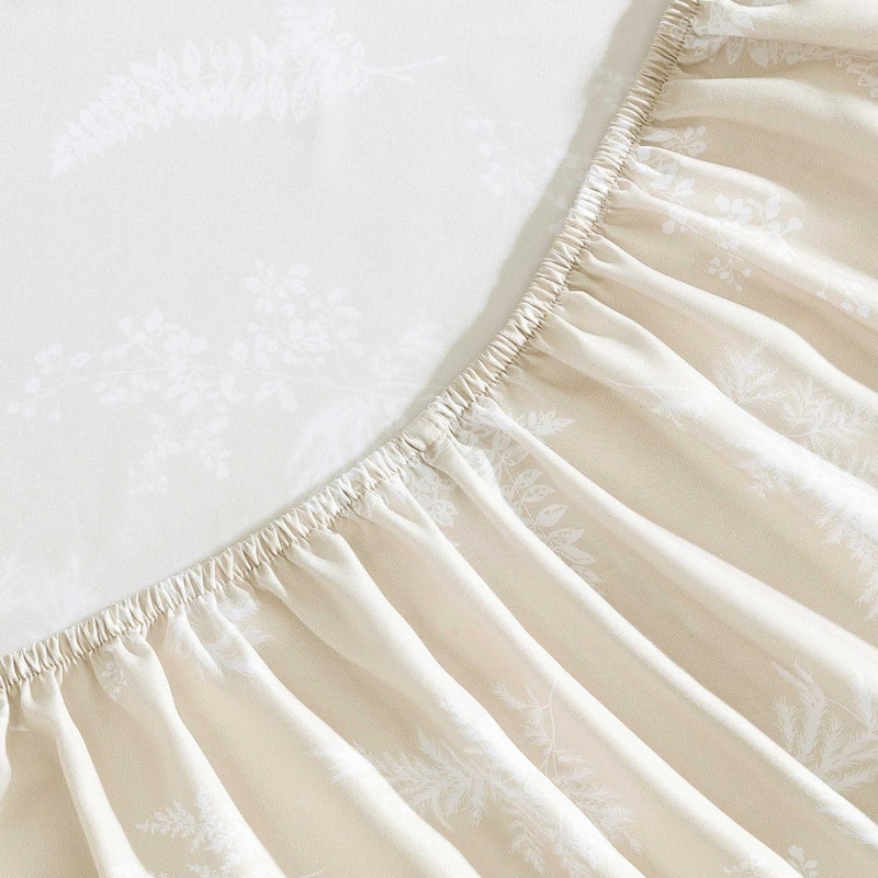 Wrangler - Sheet Set  Breathable & Wrinkle Resistant Bedding  Includes Matching Sham & Pillowcase  Casual Home Decor (Foliage Beige  Twin) - Image 5