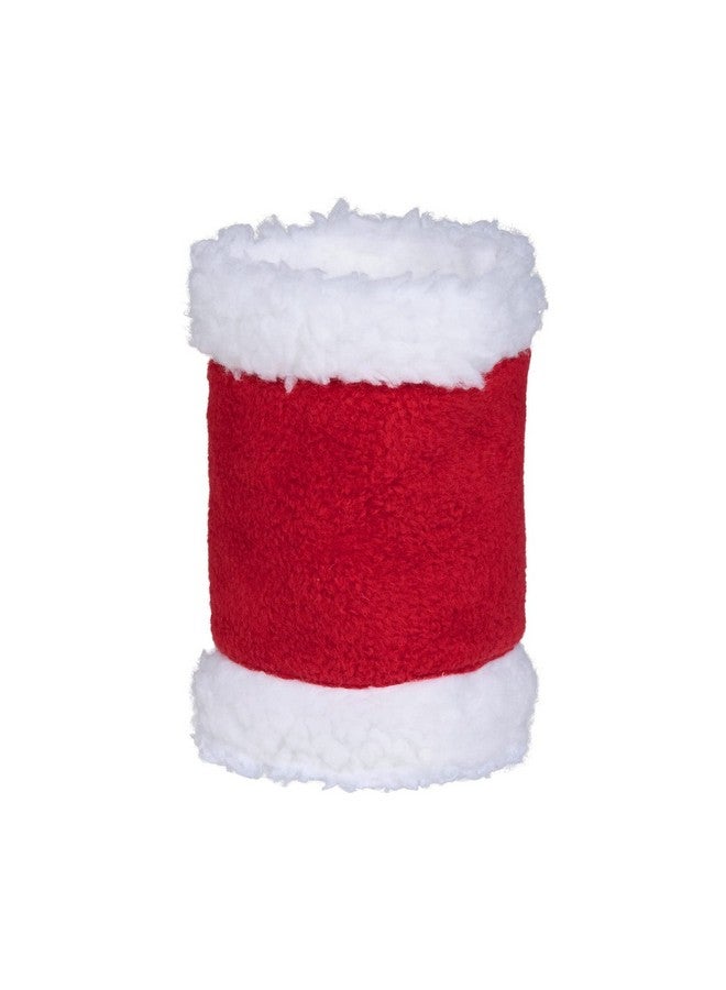 horze HORZE Santa Faux Fur Polyester Christmas Horse Leg Wraps | Pack of Four - Red - One Size - Image 5