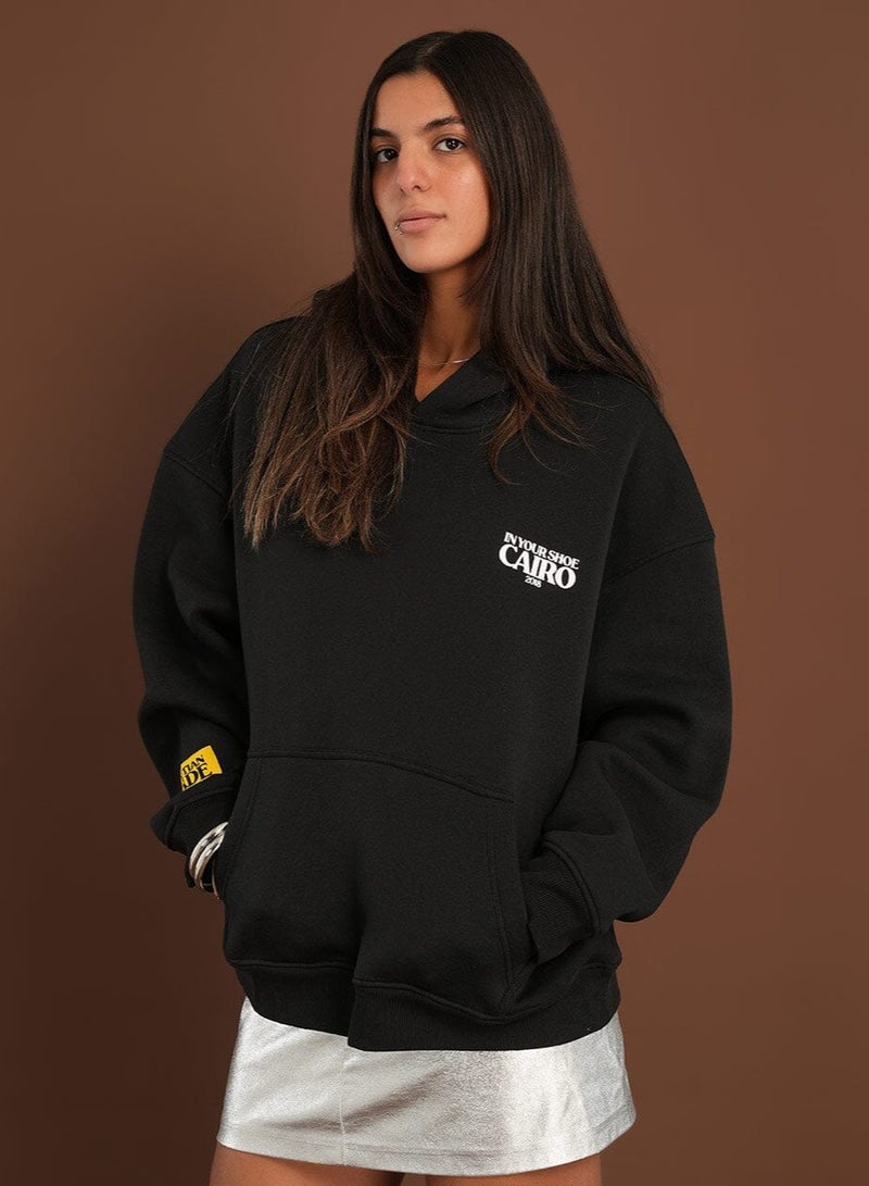 In Your Shoe Egyptian Made Boxy Fit Hoodie - Image 3