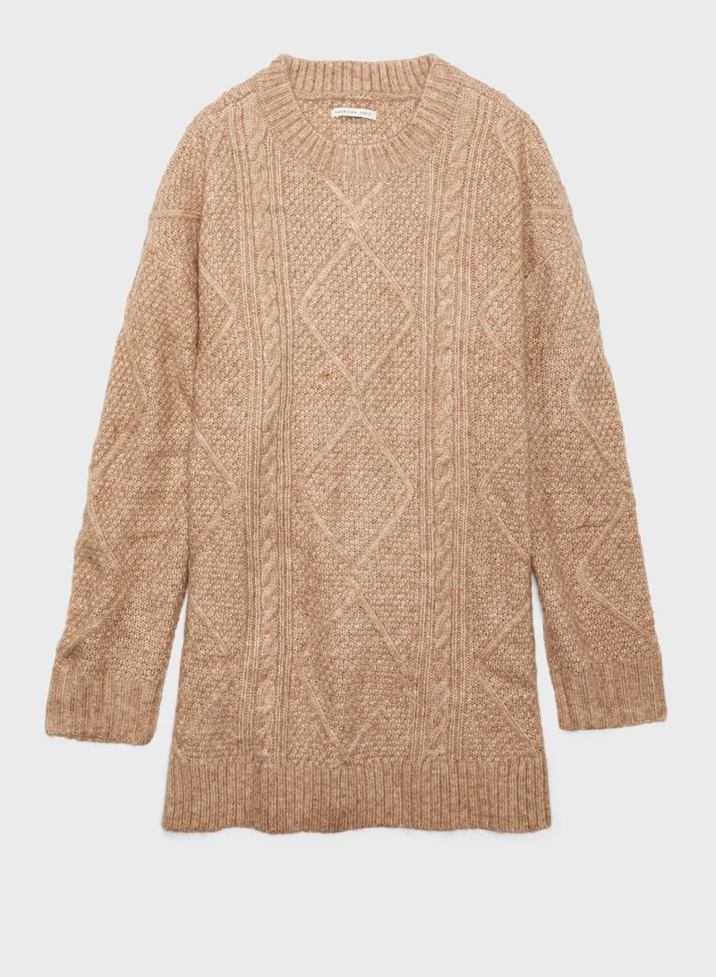 American Eagle Crew Neck Knitted Sweater