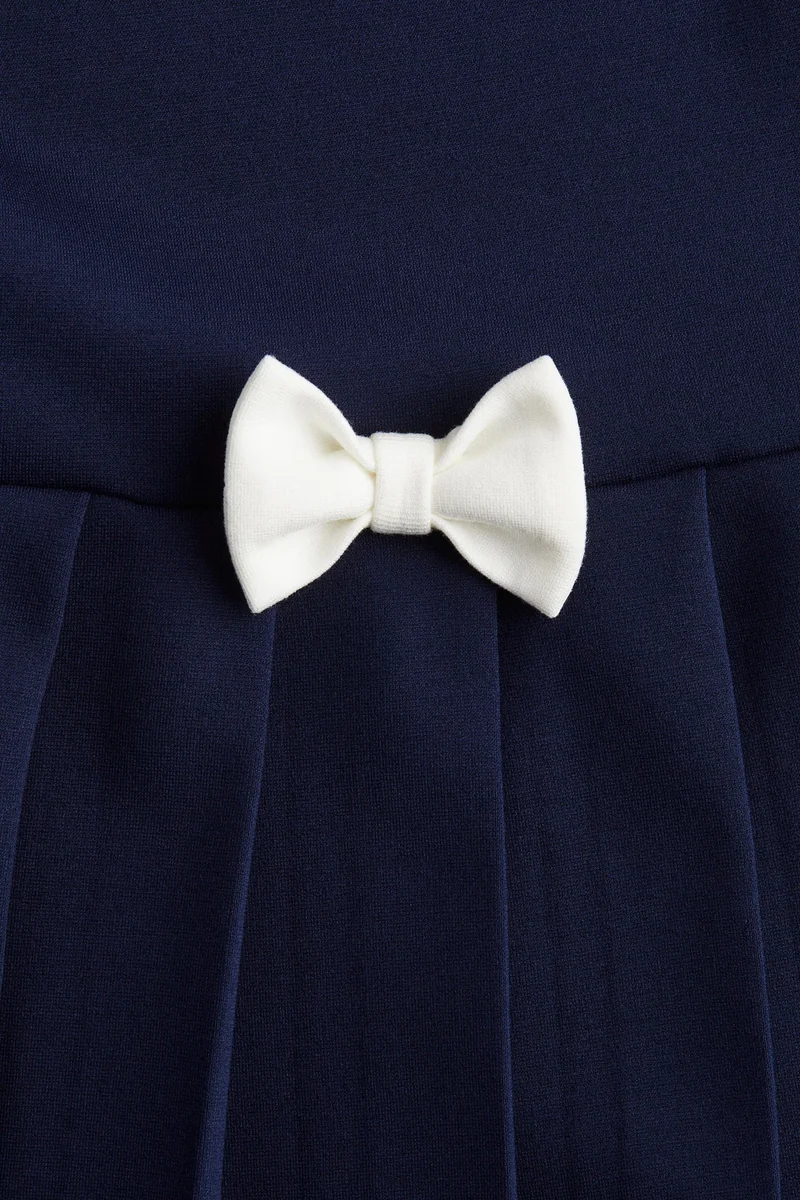 اتش اند ام Bow-detail jersey dress