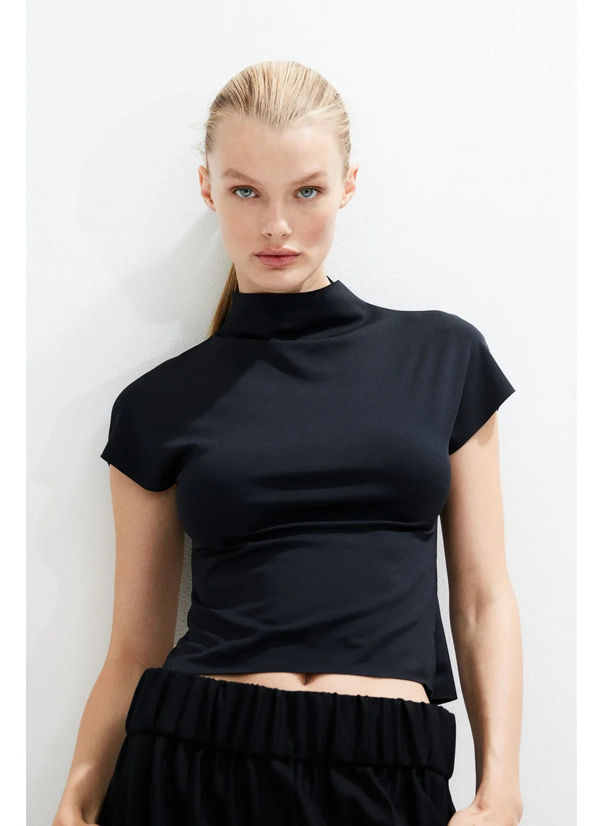 H&M Turtleneck Jersey Top