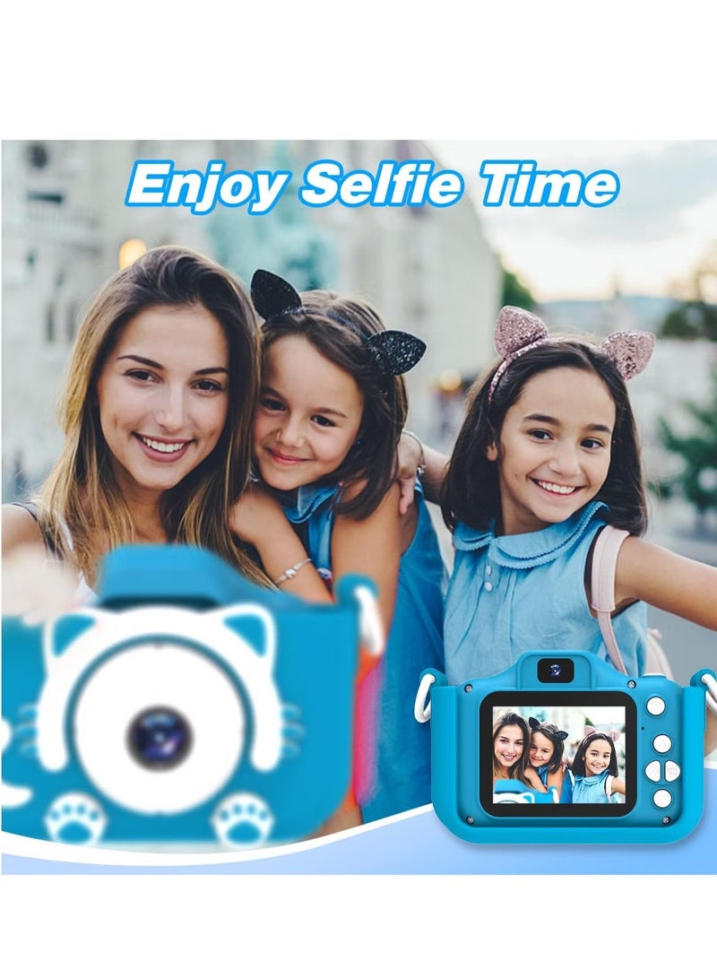 ELTRAZONE Kids Digital Camera for Boys Ages 3-8 – Fun Cartoon Silicone Cover, HD Screen, Rechargeable Video Camcorder, Easy-to-Use for Learning & Play, Perfect Birthday & Christmas Gift – 32GB SD Card Included - Image 4