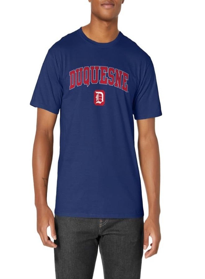 Elite Authentics Duquesne Dukes Arch Over Navy Officially Licensed T-Shirt - Image 2