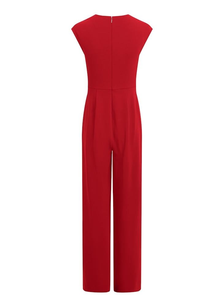 CALVIN KLEIN - Crepe Twist High Waist Jumpsuit - Image 1