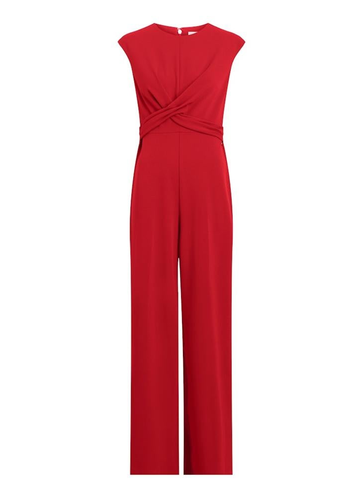 CALVIN KLEIN Crepe Twist High Waist Jumpsuit  - Image 5