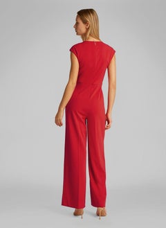 CALVIN KLEIN Crepe Twist High Waist Jumpsuit  - Image 2