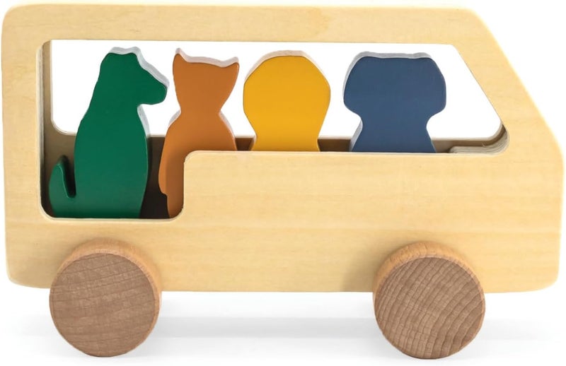 Trixie Wooden Animal Bus - Image 4