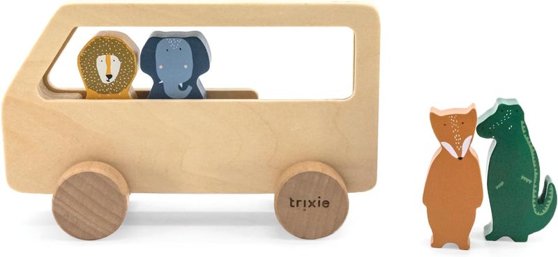 Trixie Wooden Animal Bus - Image 3