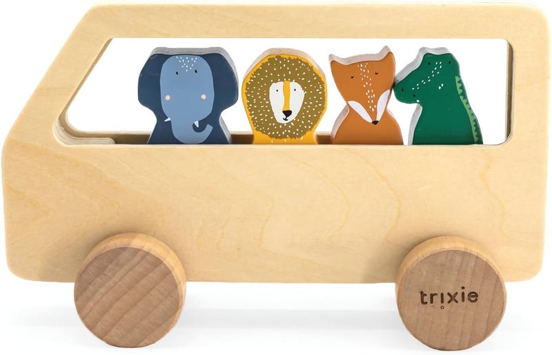 Trixie Wooden Animal Bus - Image 1