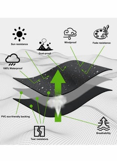 Generic Waterproof Electric Patio Heater Cover with Zipper and Adjustable Drawstring for Outdoor Garden Use - Durable Protection for Your Electric Heater  - Image 3