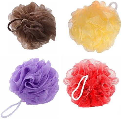 KRIWIN Combo Of 4 Bath Loofah/Sponge - Multi Colour - Image 2