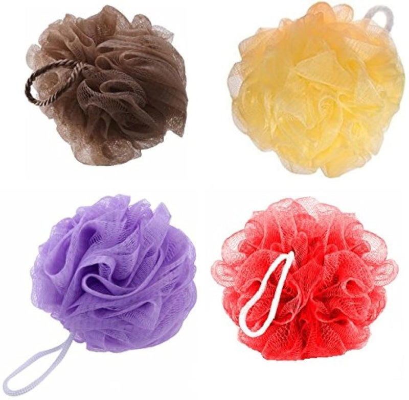 KRIWIN Combo Of 4 Bath Loofah/Sponge - Multi Colour - Image 1