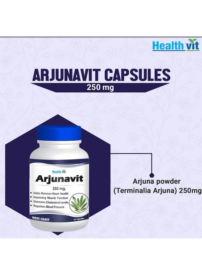 HealthVit بودرة أرجونا هيلثفيت أرجونافيت 250 ملغ 60 كبسولة - Image 4