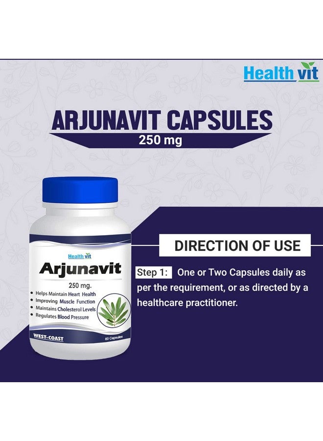 HealthVit بودرة أرجونا هيلثفيت أرجونافيت 250 ملغ 60 كبسولة - Image 5