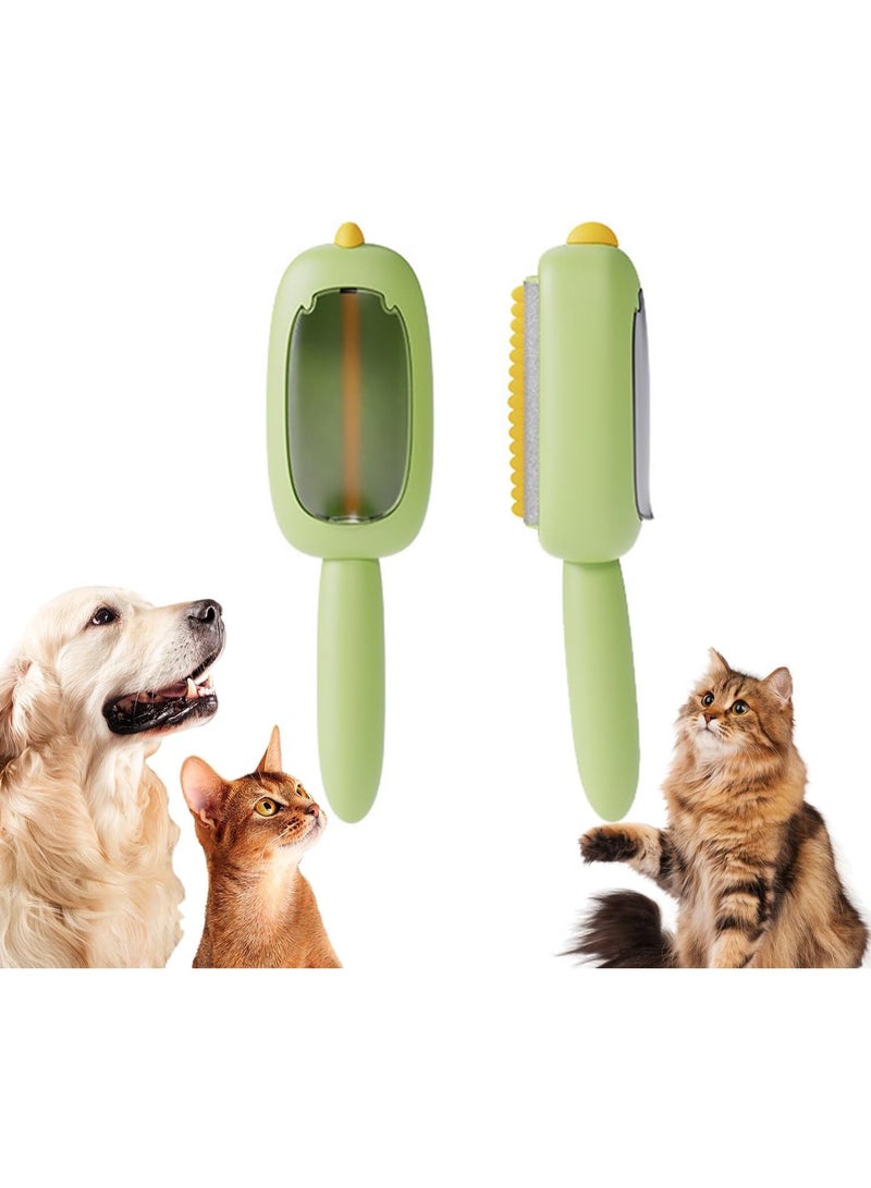 دي إم جي تك فرشاة إزالة شعر الحيوانات الأليفة، فرشاة فرو قابلة لإعادة الاستخدام للملابس والأثاث ومقاعد السيارات، بكرة إزالة الوبر قابلة للغسل لشعر القطط والكلاب، فرشاة تنظيف محمولة آمنة على الأقمشة، لون أخضر - Image 1