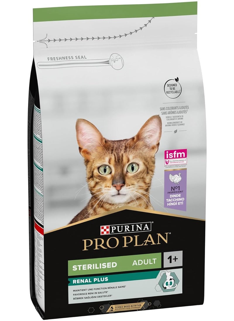 PURINA Pro Plan Renal Plus Sterilised Adult Cat Food with Turkey 1.5 kg 