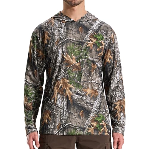 LOOGU Men’s Hunting Camo Shirt Lightweight, Camouflage Shirts for Men Long Sleeve Shirt for Fishing Hiking Camping - Image 1
