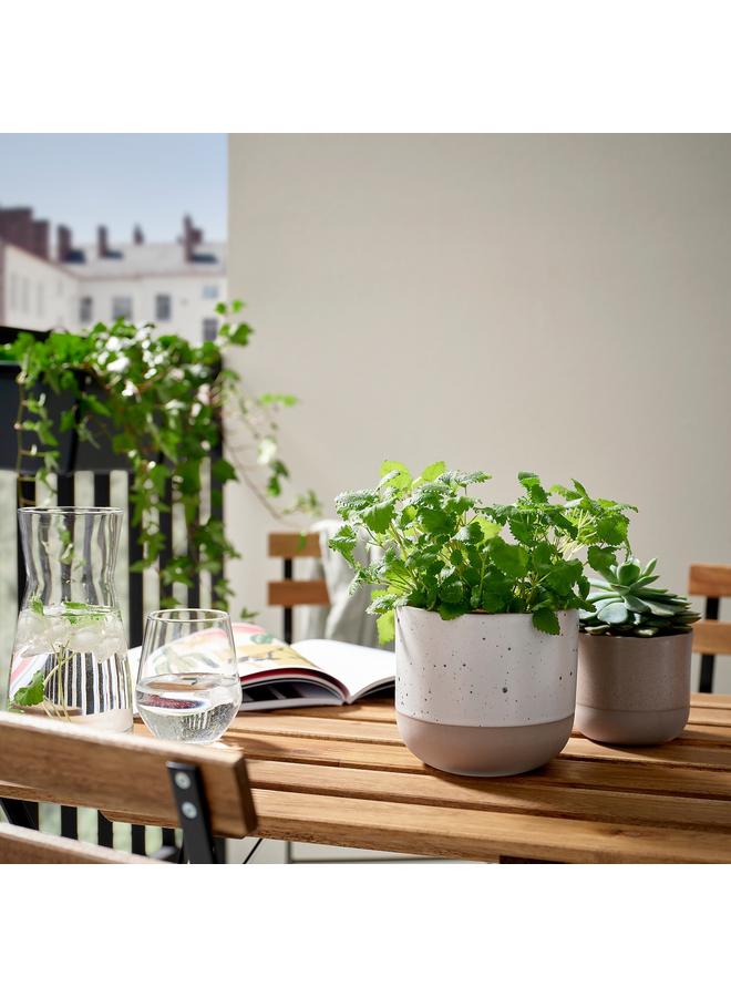 erorex Plant Pot, In/Outdoor/Beige, 12 Cm - Image 3