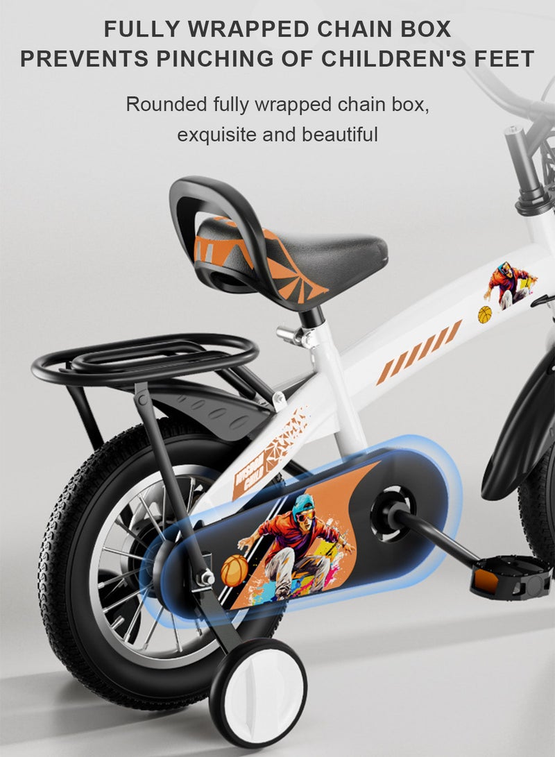 MaBaby 12 Inch Bicycle Bike For Kids Bike For Kids With Passenger Rear Seat Children's Bicycle Adjustable Seat Kids Bike For 2.5-4.5 Years Boys And Girls - Image 4