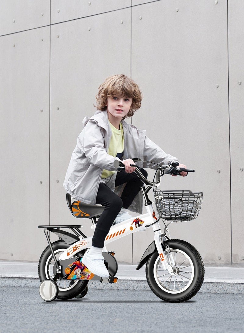 MaBaby 12 Inch Bicycle Bike For Kids Bike For Kids With Passenger Rear Seat Children's Bicycle Adjustable Seat Kids Bike For 2.5-4.5 Years Boys And Girls - Image 5