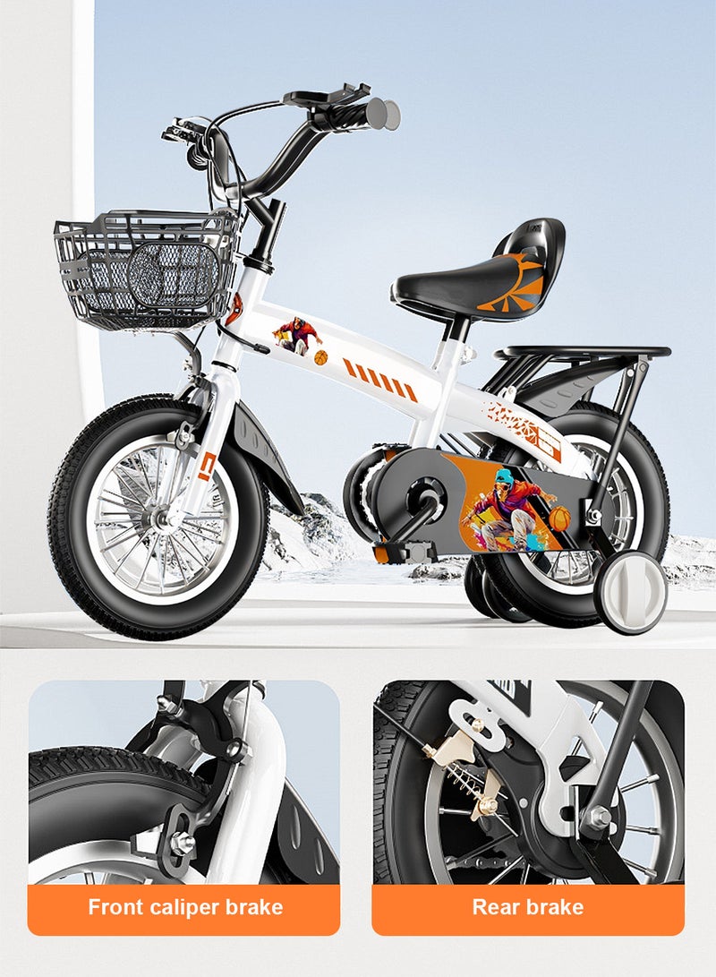 MaBaby 12 Inch Bicycle Bike For Kids Bike For Kids With Passenger Rear Seat Children's Bicycle Adjustable Seat Kids Bike For 2.5-4.5 Years Boys And Girls - Image 2