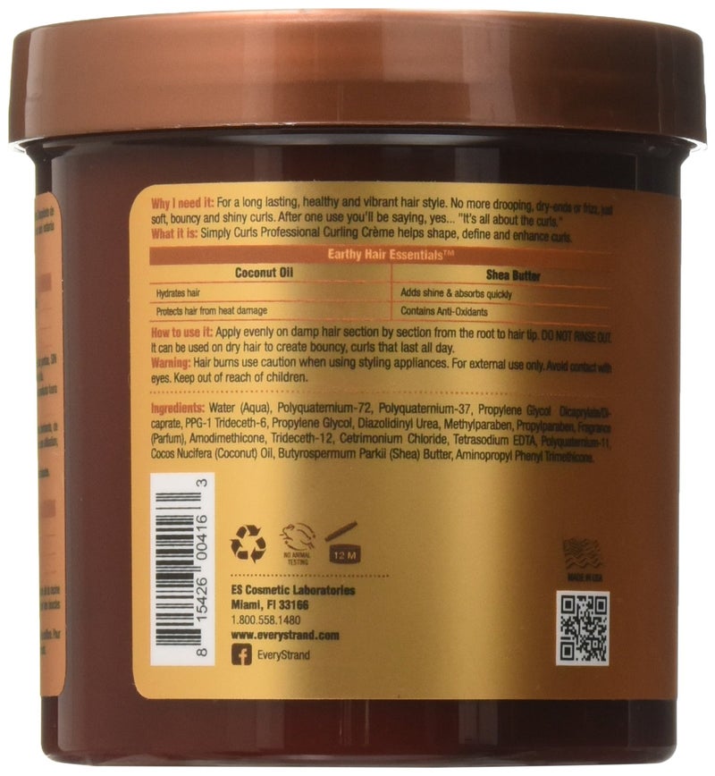 Every Strand Simply Curls Coco Oil/Shea Curl Creme, 15 Ounce - Image 3