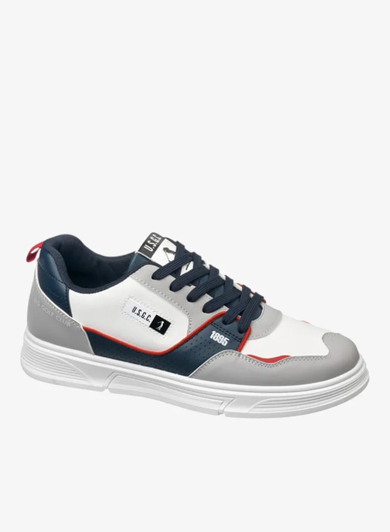 يو اس بولو اسن سنيكرز رجالي بألواح وإغلاق برباط