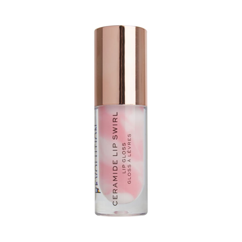 Revolution Lip Swirl Hydrating Ceramide Gloss – Pure Gloss Clear - Image 2