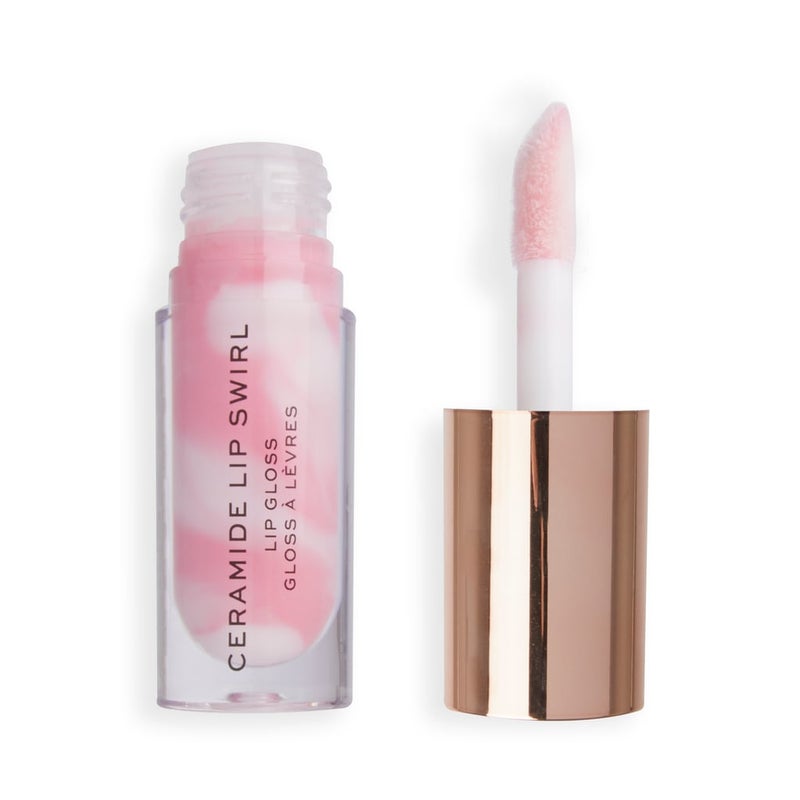 Revolution Lip Swirl Hydrating Ceramide Gloss – Pure Gloss Clear - Image 1