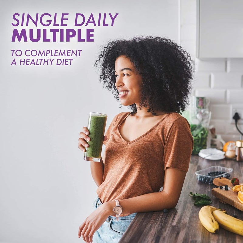 Bluebonnet Nutrition Multi One Iron Free Vegetable Capsules Complete Full Spectrum Multiple B Vitamins General Health Gluten Free Milk Free Kosher 120 Count - Image 3