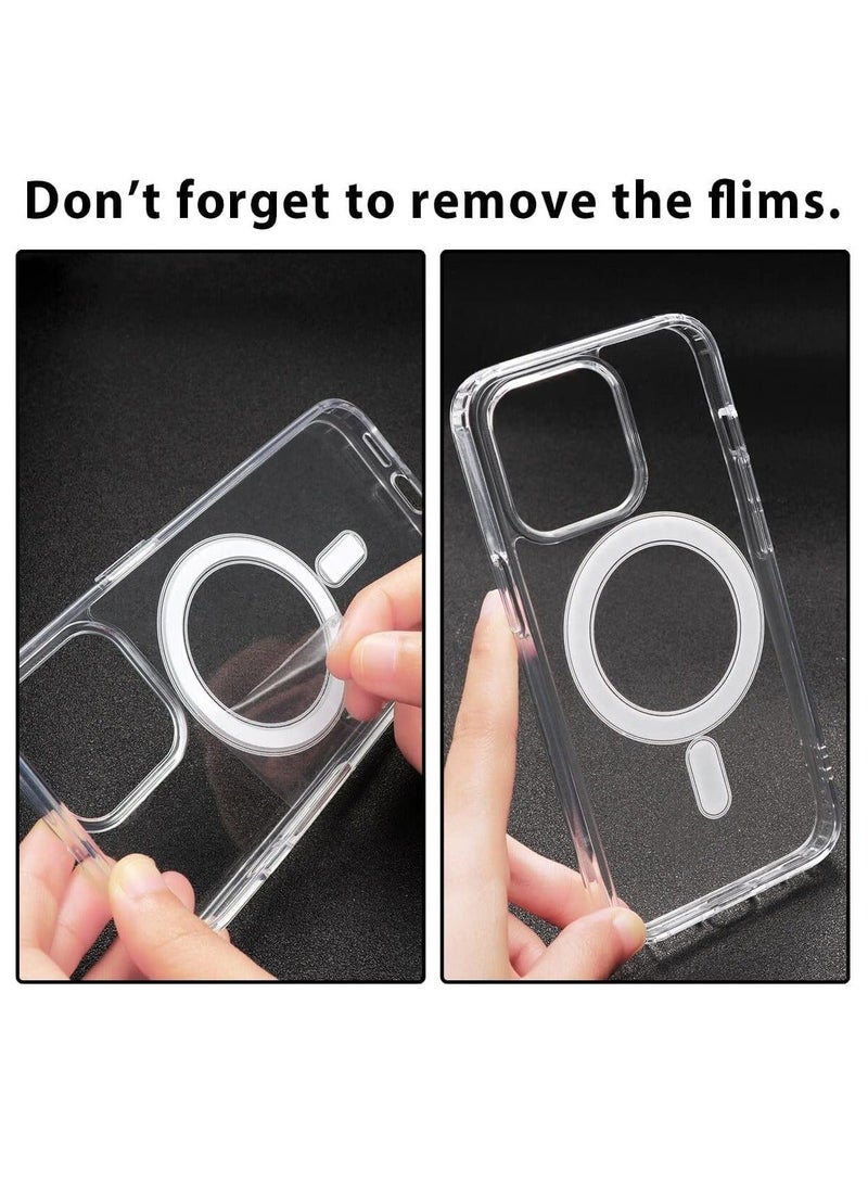 Slim Transparent MagSafe Case for iPhone 15 Pro Max   Hybrid Shockproof Protection - Image 4