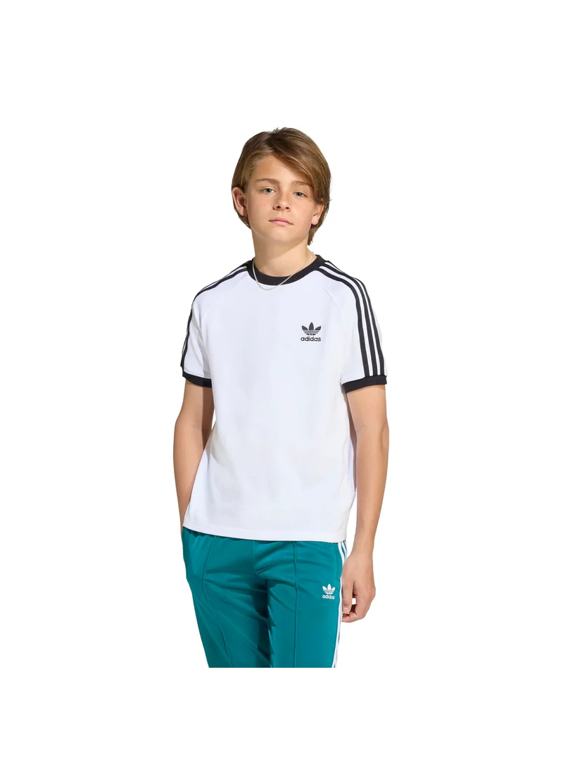 اديداس adidas 3STRIPES TEE White Originals Kids T-SHIRTS