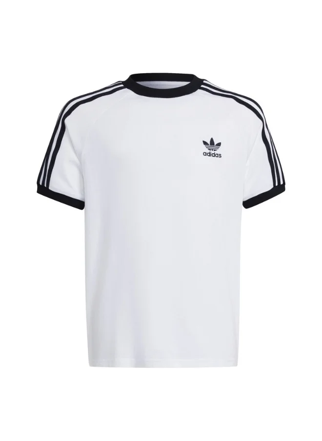 اديداس adidas 3STRIPES TEE White Originals Kids T-SHIRTS