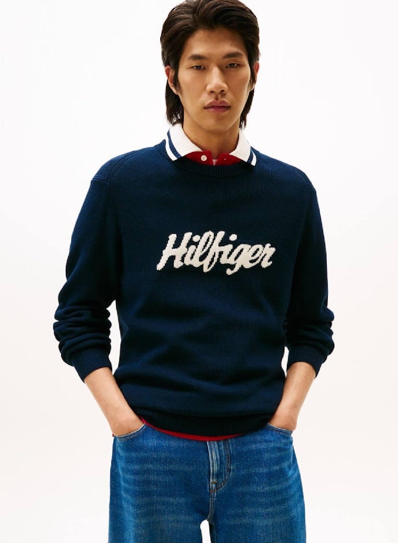 TOMMY HILFIGER Seasonal Graphic Pullover Sweater - Image 1