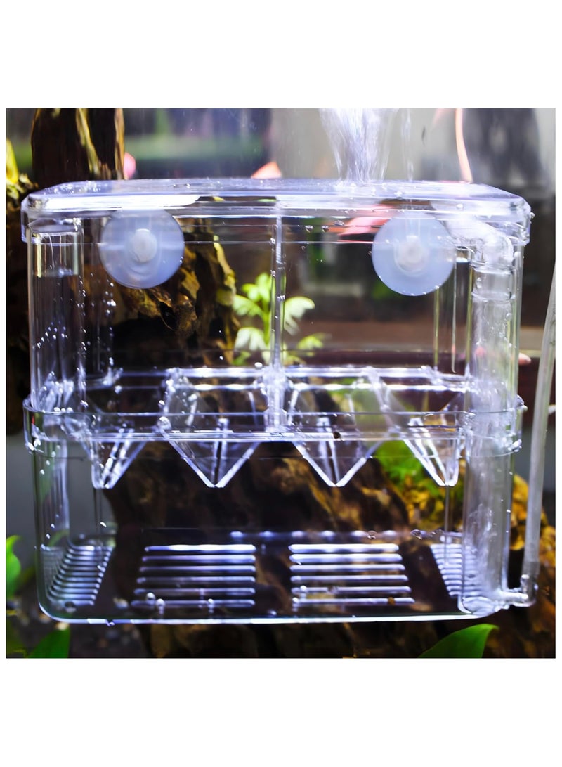 Generic Pneumatic Type Aquarium Fish Breeder Box for Hatchery Perfect Isolator for Aggressive Fish Injured Fish Small Fish Shrimp Clownfish (Large)  - Image 3