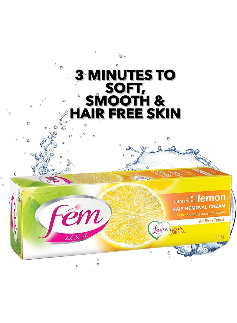 فيم كريم إزالة الشعر المنعش للبشرة بالليمون 120 غ - Image 2