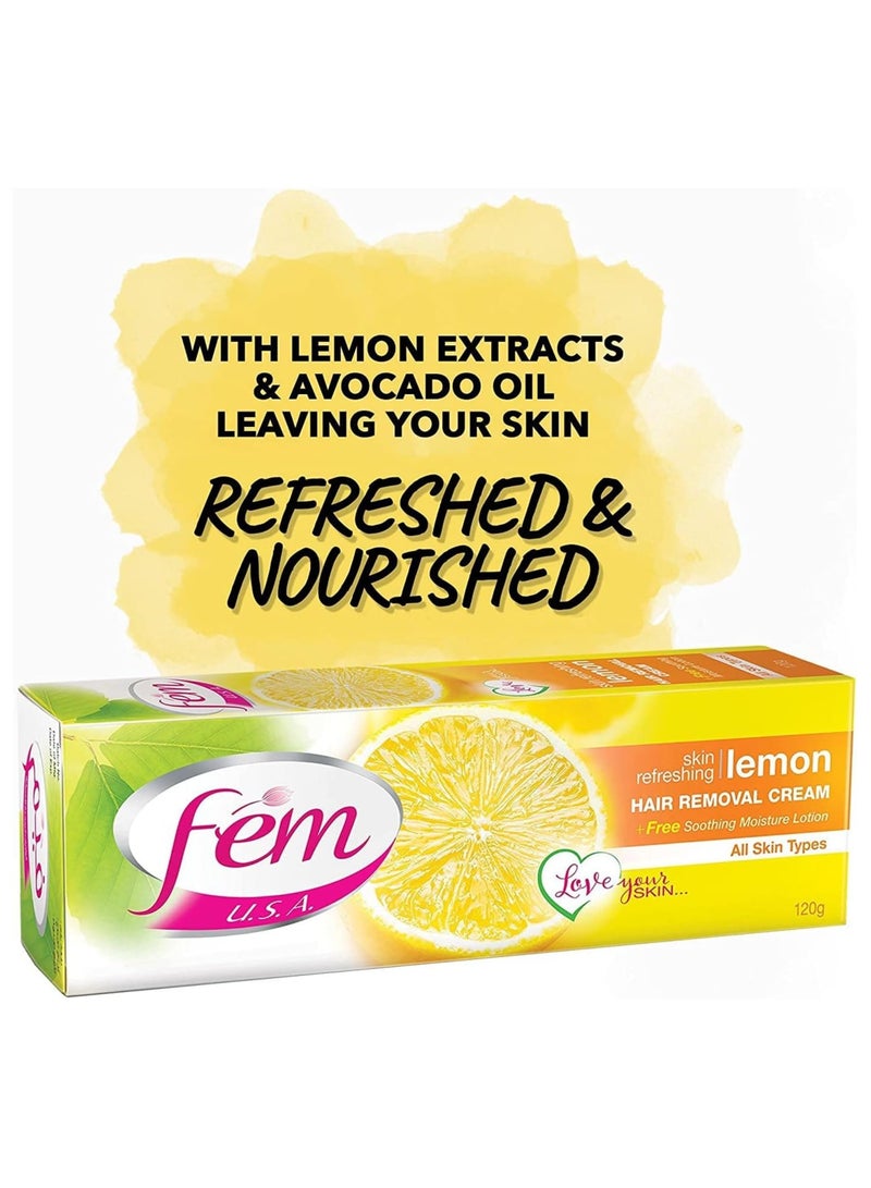 فيم كريم إزالة الشعر المنعش للبشرة بالليمون 120 غ - Image 4