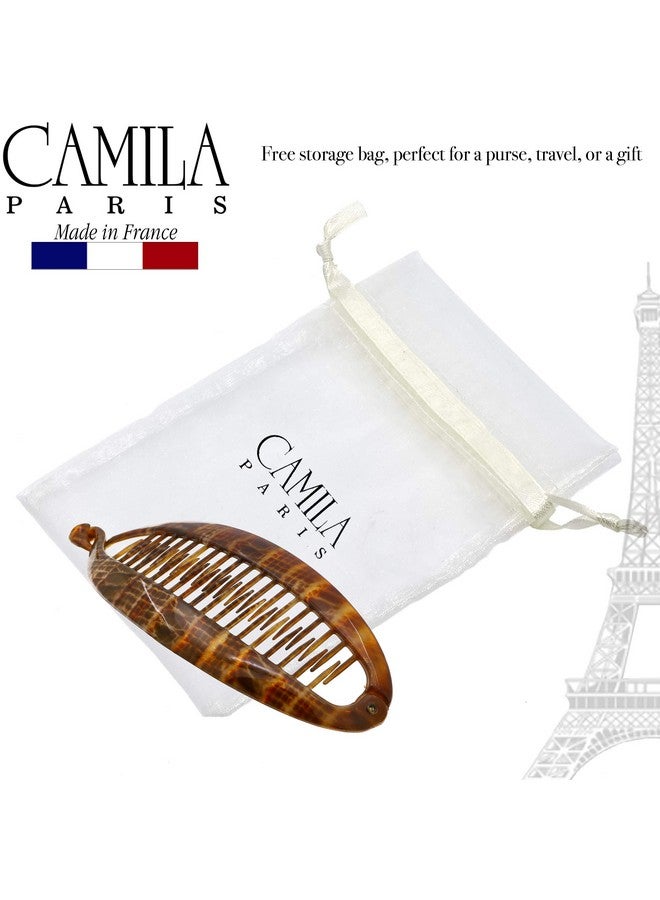 Camila Paris CP3097 French Large Banana Clip Hair Comb, Flexible Banana Clips Hair for Thick Hair Ponytail Holder Interlocking Banana Hair Clips Styling Hair Banana Clips for Women Made in France - Image 5