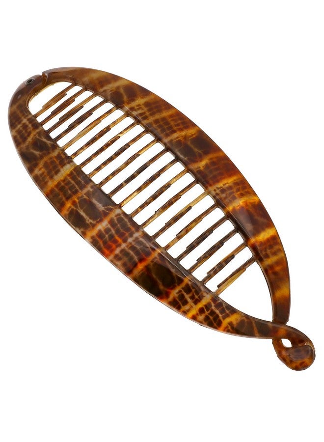 Camila Paris CP3097 French Large Banana Clip Hair Comb, Flexible Banana Clips Hair for Thick Hair Ponytail Holder Interlocking Banana Hair Clips Styling Hair Banana Clips for Women Made in France - Image 1