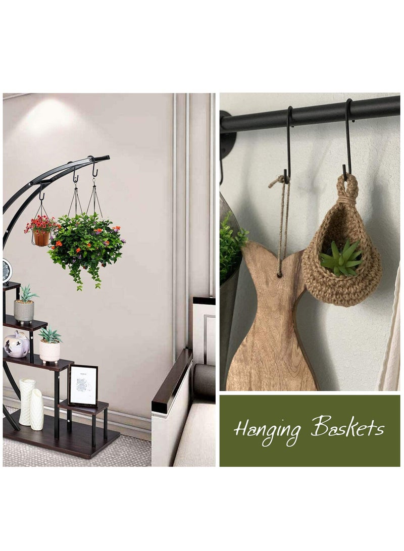 SYOSI 30 Pcs S metal hook, Pans Pots Hooks Small S Shaped Hangers Hooks for Hanging Kitchenware Pans Pots Utensils Clothes Bags Towels Plants  - Image 3