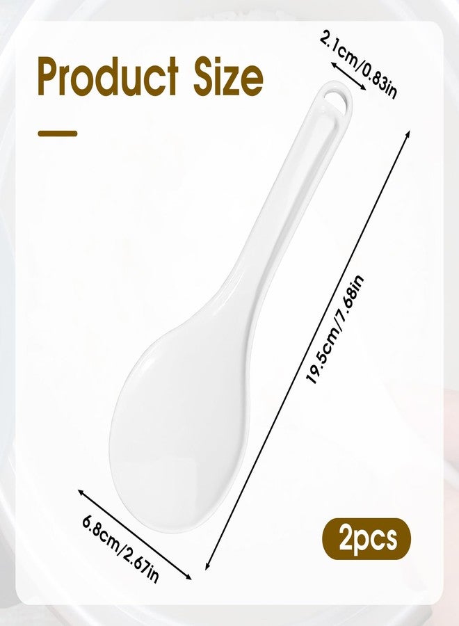 Sliverdew 2PCS Plastic Rice Serving Spoon Paddle, Non-Stick, 7.87 Inch, 573290 1 w4tzxzWir - Image 2