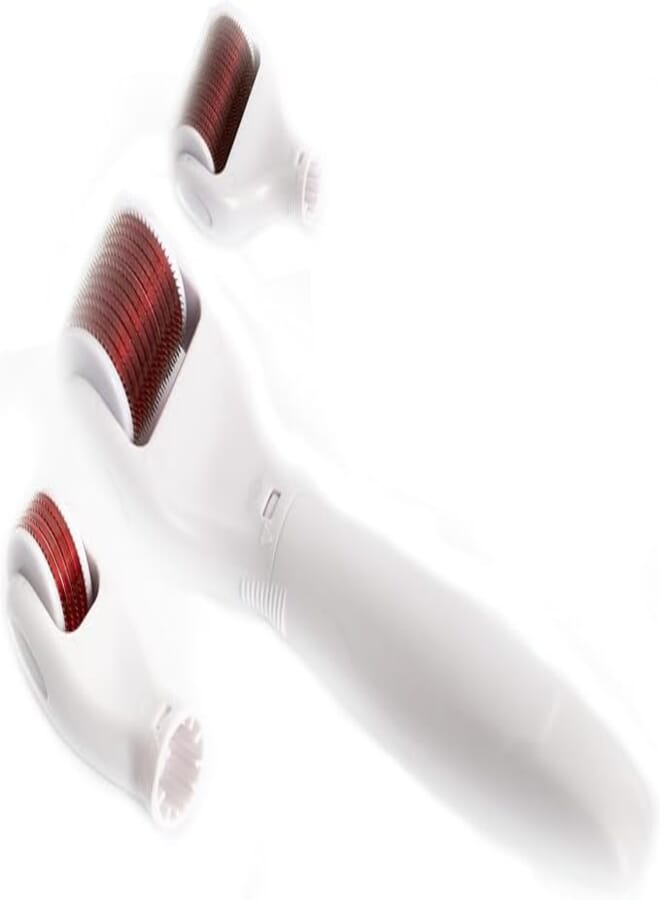 Globalstar 4-in-1 Derma Roller with Interchangeable Heads – Micro Needle Set for Face, Body, and Scalp