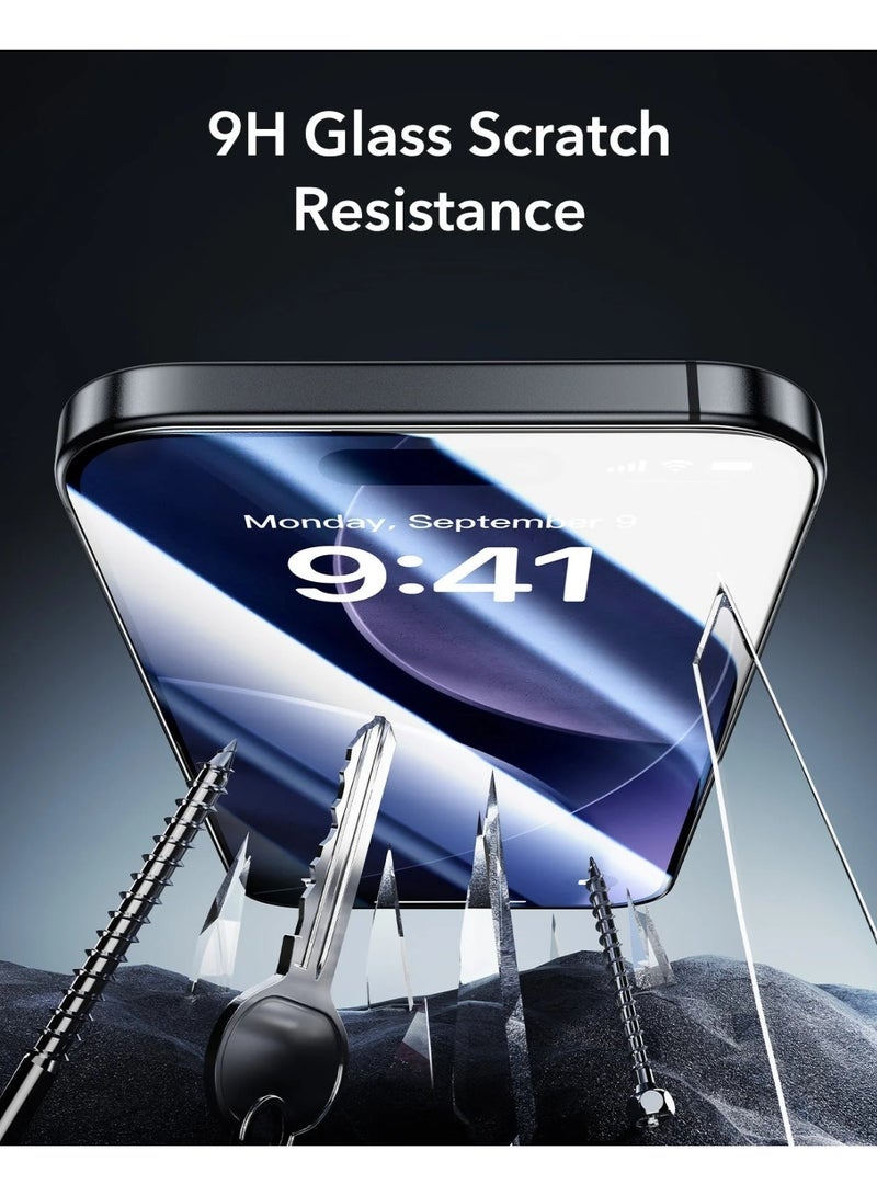 واقي شاشة لموبايل آيفون 15 برو ماكس (iPhone 15 Pro Max) مضاد للكسر و الخدش و بوضوح عالي HD, حماية قصوى للشاشة من الخدوش والكسر - Image 3