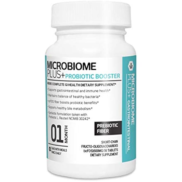 Microbiome Plus Prebiotics scFOS Prebiotic Fiber, Boosts Probiotic Benifits, GI Digestive Supplements, Allergy Safe and Gluten-Free for Men and Women (1 Month Supply) (1) - Image 1