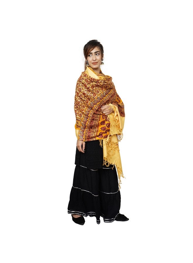 iinfinize iinfinize Latest Stylish Stole Women Girls Premium Cotton Silk Dupatta Designer 2 Pcs Printed Stole Shawl Tassles - Image 2