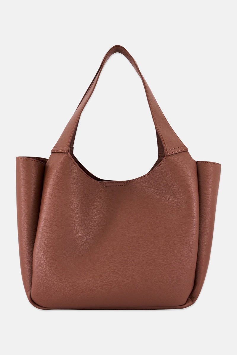 Cavalli Class Women Brand Logo HandBag, Brown  - Image 2