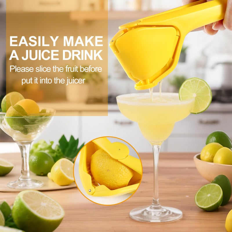 HUMUTA Lemon Squeezer, Effective Squeezing Juice Press, Easy-to-Use, Sturdy Flat Manual Lemon Juicer, Lime Squeezer, Citrus Juice Presser, to Squeeze Lemons, Limes, Citrus, oranges And Other Fruits - Image 2