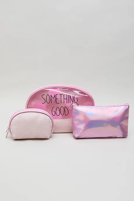 R&B 3 Pack Toiletry Pouch Set